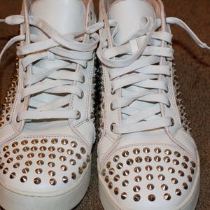 Men's Red bottom Christian Louboutin spike sneaks